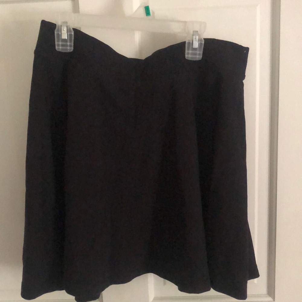 Divided black skater skirt